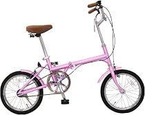 16インチ　折りたたみ自転車　　ピンク　　JIS規格準拠