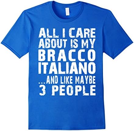 Men's Bracco Italiano T-shirt Medium Royal Blue