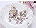 Girl Era Womens Gorgeous Multilayer Round Plates Earrings