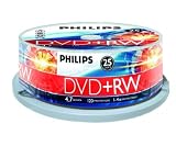 PHILIPS - DVD+RW 4.7 GB Data / 120 min. - 4X - Spindle de 25
