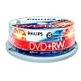 25 pack philips 4 speed dvd+rw discs