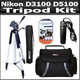 Tripod Bundle Kit For Nikon D3100 D5100 Digital SLR Camera Includes 57 Inch ....