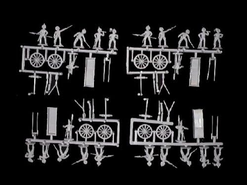 Hat057a British Congreve Rocket Troops -- 60 Pieces (8003) (25mm) 25 Mm Toy Figure Action War Military Plastic Model Soldier