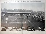 1905 WIMBLEDON LAWN TENNIS SPORT BROOKES SMITH ENGLAND