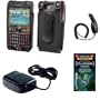 Cell Phone Accessories Bundle for Samsung Blackjack 2 / i617 / Blackjack II (Includes; Premium Case with Belt Clip, Rapid Car Charger, Home Wall Charger, Generation X Antenna Booster)
