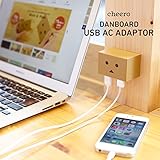cheero DANBOARD USB AC ADAPTOR 高出力 3.1A  2ポート USB 急速充電器  折りたたみ式 iPhone 6Plus/6/5S/5C/5/4S/4、iPad Air、iPad mini、Galaxy S5/S4/S3、Galaxy Tab、Xperia、Nexus 7、スマートフォン、タブレット、Wi-Fiルーター 等充電対応