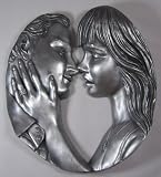 LE BAISER étain plaque murale Sculpture - Une Idée Cadeau d'anniversaire parfait pour celui que vous aimez