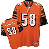 Reebok Cincinnati Bengals Rey Maualuga Replica Alternate Jersey Large