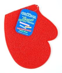 Grooma Loopa Shampoo & Grooming Mit, Red