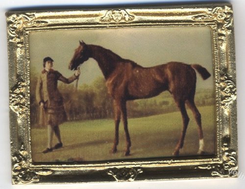 Miniature Print of a Famous Equestrian Painting