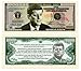 JOHN F. KENNEDY (JFK) COMMEMORATIVE MILLION DOLLAR BILL (w/protector)