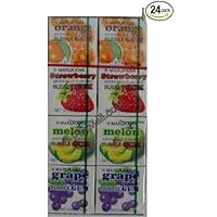 Marukawa - Eight Pack Bubble Gum Sampler - 24 Packs Grape, Melon, Orange, Strawberry)
