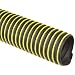 Flexadux T-7W Thermoplastic Rubber Duct Hose, Black, For Use With Dust, Chips, Shavings