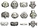Plastic Skull Rings - Lot of 12