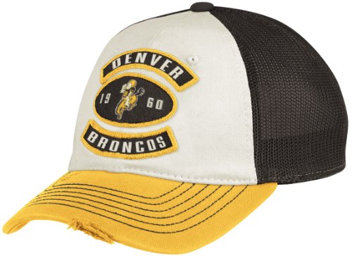 NFL Men's Denver Broncos Lifestyle Slouch Flex Hat - EQ77Z (Multi, Small/Medium)