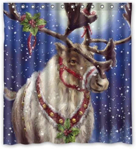 Recommend Christmas New Arrival Fashion Shower Curtain 66"(w) x 72"(h)