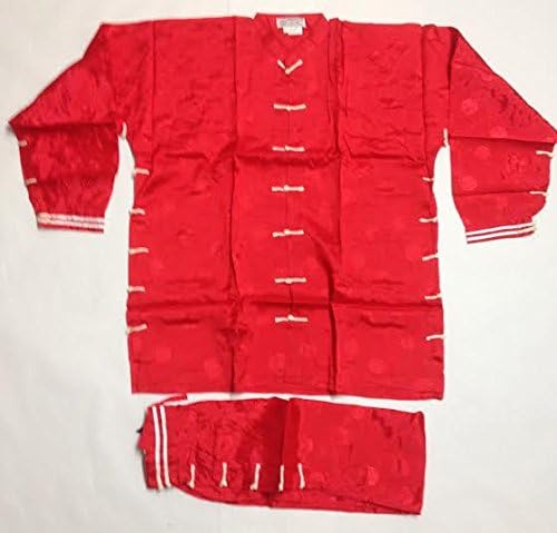 Red Adult Xxl Oriental Pj Kung Fu Style Set