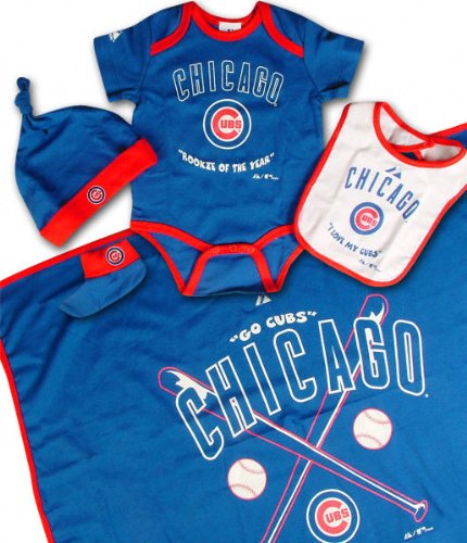 Chicago Cubs Newborn 5 Piece Gift Set