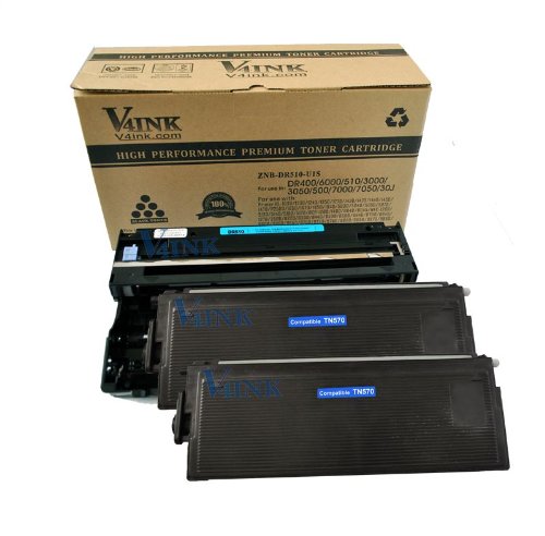 (1 Drum + 2 Toner) V4INK ® New Compatible Brother DR510 + TN570 (TN540) Compatible Drum Unit and Toner cartridge On Sale