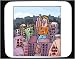 Mouse Pad with man, buildings, Los Angeles, road, giant, downtown, apartments, metro, cityscape, monster, urban, California, horror, science fiction, huge, street