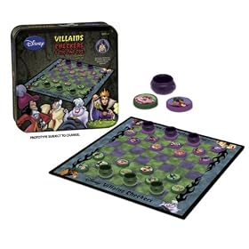 USAopoly Disney Villains Checkers Tic Tac Toe by Checkers