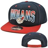 MLB American Needle Retro Snapback Cap Hat Hayes Flat Bill Cleveland Indians