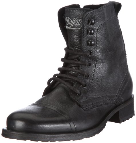Buffalo London 8006-8115 SAX WAX 119785, Damen Stiefel, Schwarz (BLACK 01), EU 38