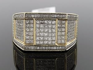 Hip Hop Men's Ring 14k Yellow Gold with 2.50ct Diamonds SDR-4167Y