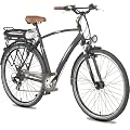28" ALU Herren E-Bike mit Batterieaufnahme 8-Gang Shimano TX31 Kettenschaltung & gef. mit Nabendynamo