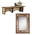 Wall Combo set of Birch and Twig Mirror/ Shelf - Mirror (22 x 30"Ƒ; Shelf (32 x 7"Ƒ