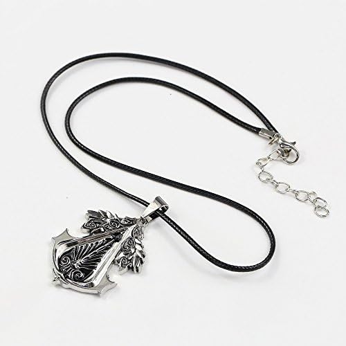 Tech Discovery Unique Design Assassins Creed Style Necklace &amp; Pendant Metal Alloy Charm Men Necklace Rope Chain