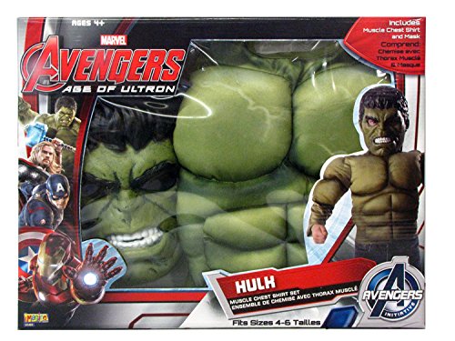 Marvel The Hulk Costume Muscle Chest Shirt Set