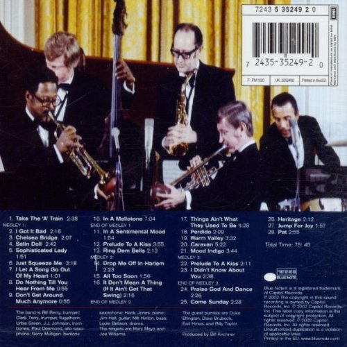 Cover image : 1969 All-Star Tribute to Duke Ellington