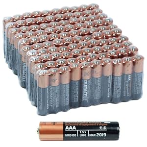 100 AAA Duracell Batteries
