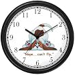 Brown & White Long Floppy Earred Basset Hound Dog Cartoon or Comic - JP Animal Wall Clock by WatchBuddy Timepieces (Hunter Green Frame)