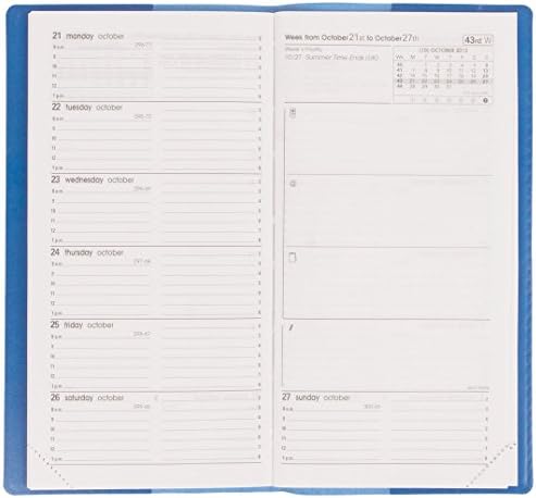 Exaclair Quo Vadis 0601 Refill For Year 2016 Weekly Pocket with Notes "IB Traveler" 3 1/2" x 6 3/4" (8.8 x 17 cm) Made in USA