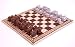 Mongolian Travel Chess Set Cermanic and Yak Felt from Mongolia 14.5 inches