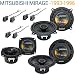 Mitsubishi Mirage 93-96 OEM Speaker Replacement Harmony R4 R5 R65 Package RS.16849.00
