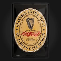 Original Guinness Label Metal Sign - Advertising