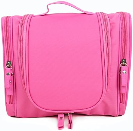 Makeup Organizer,Decaral Cosmetic Carry Case Toiletry Waterproof Hanging Type Portable Travel Toiletry Bags Travel Makeup Bag (Red)