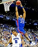Brandon Rush Kansas Jayhawks Autographed / Signed Dunking Over Anderson 8x10 Photo
