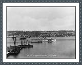 Historic Print (M): Day line steamers on the Hudson River, New York: DeWITT CLINTON