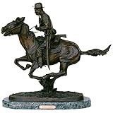 Trooper of the Plains Bronze Sculpture Statue By Frederic Remington Regular Size 21 Inches Tall
