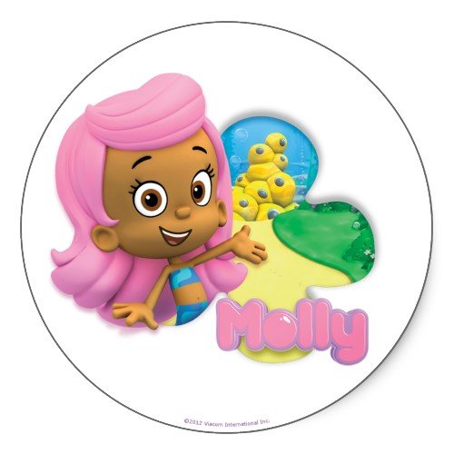 Bubble Guppies: Molly Stickers - Sheet of 6