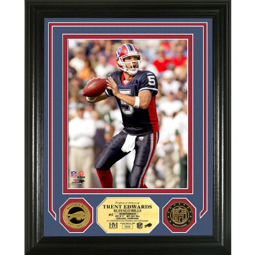Highland Mint Buffalo Bills Trent Edwards 24K Gold Photomint