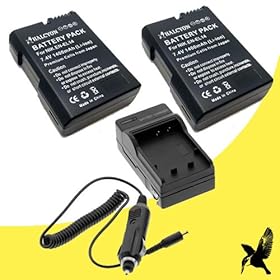 Two Halcyon 1400 mAH Lithium Ion Replacement Battery and Charger Kit for Nikon D5100 16.2 MP Digital SLR Camera and Nikon EN-EL14