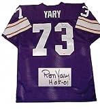 Ron Yary Minnesota Vikings Autographed Purple Throwback Jersey with HOF 01 Inscription