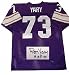 Ron Yary Minnesota Vikings Autographed Purple Throwback Jersey with HOF 01 Inscription