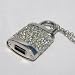 4GB USB Necklace Pendant Lock- Flash Drive with CrystallizedTM - Swarovski Elements