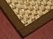 "Tanzania" Sisal Rug / Brown 3' x 5' - 100% Cotton Binding, Non-Slip Latex Backing, Eco-Friendly (Custom Size, Shape and Border Available)